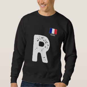 SWEATSHIRT LETTRE FRANÇAISE HUMANITAIRE R GROUPE REMPLAÇANT F