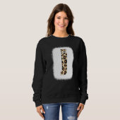Sweatshirt Lettre imprimable J Lettre initiale J Leopard B (Devant entier)