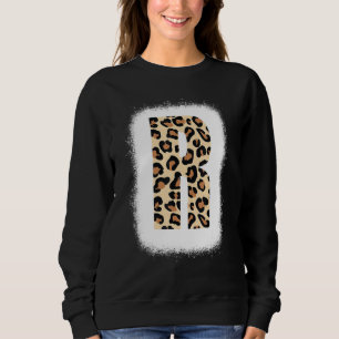 Sweatshirt Lettre imprimable R Lettre initiale R Leopard B