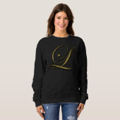 Sweatshirt Lettre initiale L or (Devant entier)