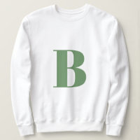 Lettre initiale | Monogramme Moderne Tendance Sage