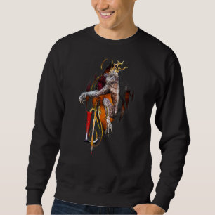 Sweatshirt Lettre L Dragon Avec Monogramme