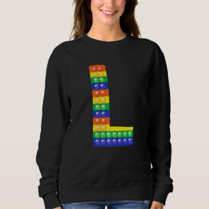 Sweatshirt LETTRE L MAJUSCULE Alphabet FICHIER Pop It Matchin