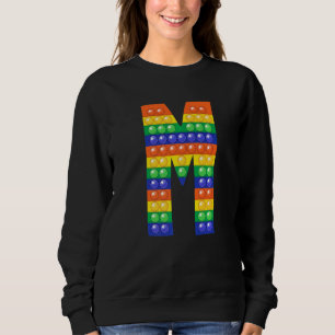 Sweatshirt Lettre M Majuscule Alphabet Touget Pop It Correspo