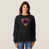 SWEATSHIRT LETTRE M MONOGRAPHIQUE INITIALE PERSONNALISÉE (Devant entier)