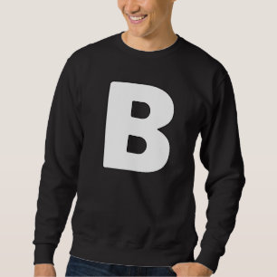 Sweatshirt Lettre majuscule B Lettres du groupe de correspond