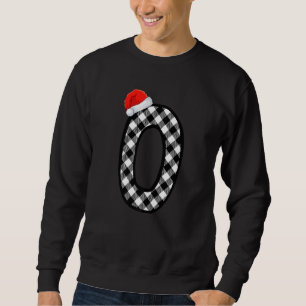 Sweatshirt LETTRE MAJUSCULE PLAÉE O Père Noël MONogramme Noël
