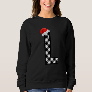 Sweatshirt LETTRE MAJUSCULE PLAT L Père Noël MONOGRAPHE Noël