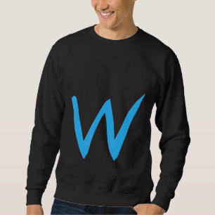 Sweatshirt Lettre manuscrite alphabétique W