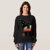 Sweatshirt LETTRE MONÂTRE Halloween H (Devant entier)