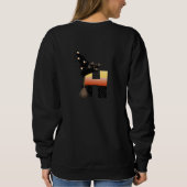 Sweatshirt LETTRE MONÂTRE Halloween H (Dos)