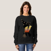 Sweatshirt LETTRE MONÂTRE Halloween K (Devant entier)