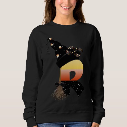 Sweatshirt LETTRE MONÂTRE Halloween R (Devant)