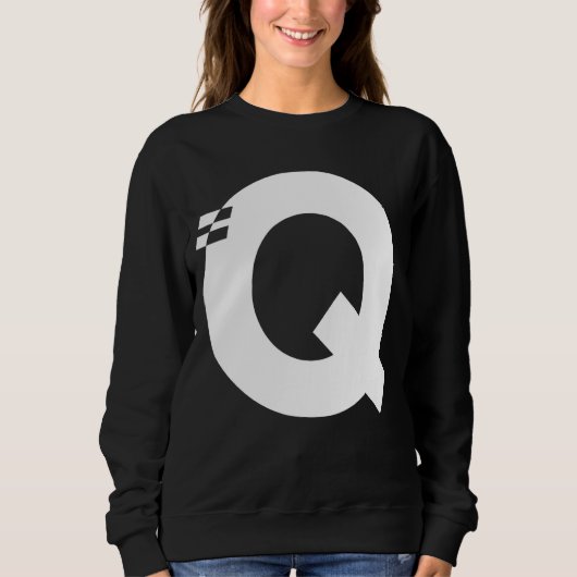 Sweatshirt Lettre Q Alphabet initial Monogramme (Devant)