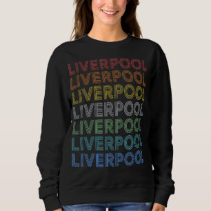 Sweatshirt Lettre Sunset Retro vintage Liverpool