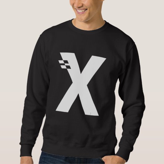 Sweatshirt LETTRE X Alphabet initial (Devant)