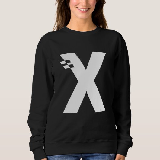 Sweatshirt LETTRE X Alphabet initial (Devant)