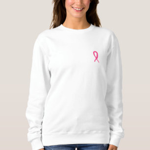 Sweatshirt Lettres bulles de sensibilisation au cancer du sei