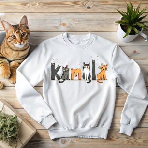 Sweatshirt Lettres de Kamala Doodle Cats pour l'élection de 2