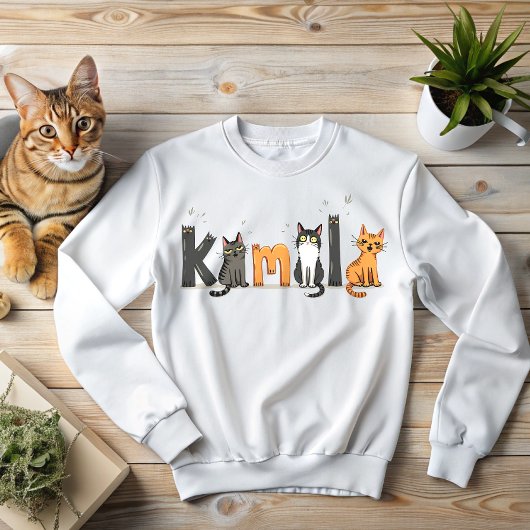 Sweatshirt Lettres de Kamala Doodle Cats pour l'élection de 2