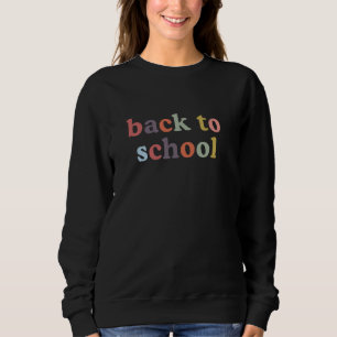 Sweatshirt Lettres élégantes et colorées Retour à l'école