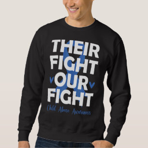 Sweatshirt Leur Combat Est Notre Lutte Contre La Maltraitance