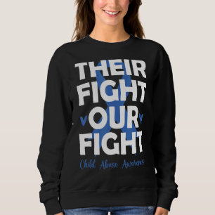 Sweatshirt Leur Combat Est Notre Lutte Contre La Maltraitance