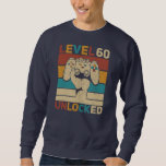 Sweatshirt Level 60 Unlocked 60th Birthday 60 Years Old<br><div class="desc">Level 60 Unlocked 60th Birthday 60 Years Old Gamer Women Men Gift. Perfect gift for your dad,  mom,  papa,  men,  women,  friend and family members on Thanksgiving Day,  Christmas Day,  Mothers Day,  Fathers Day,  4th of July,  1776 Independent day,  Veterans Day,  Halloween Day,  Patrick's Day</div>