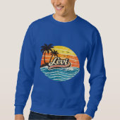 Sweatshirt Levi Retro Sunset Name Design (Devant)