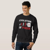 Sweatshirt L'évolution des As de poche du poker (Devant entier)
