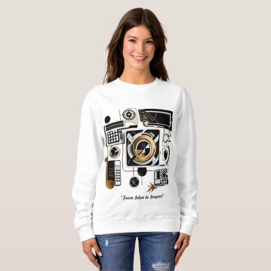 Sweatshirt "L'évolution technologique dévoilée" (Devant entier)