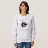 Sweatshirt lèvres chaudes attitude plus chaude (Devant entier)
