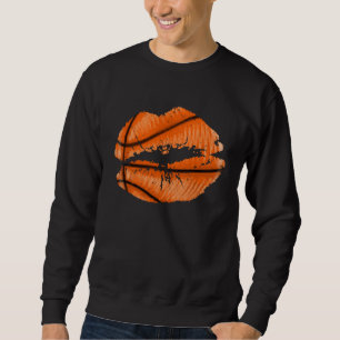 Sweatshirt Lèvres de basketball Baiser tendance Bouche Femmes