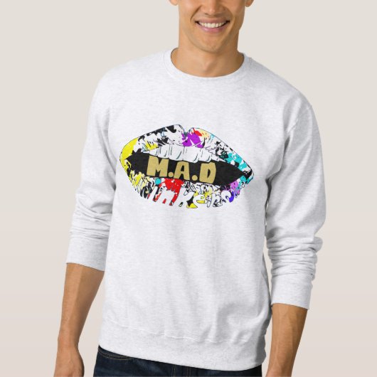 Sweatshirt Lèvres folles, trop dopant (Devant)