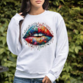 Sweatshirt Lèvres musicales