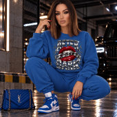 Sweatshirt Lèvres Rouges Après la Nuit Chrome