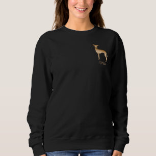 Sweatshirt Lévrier Italien Fauve Chien Mignon Avec Texte Pers