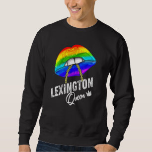 Sweatshirt Lexington Queen Lgbtq Gay pride Flag Lièvres arc-e