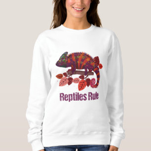 Sweatshirt Lézard d'iguane, femmes de règle de reptiles