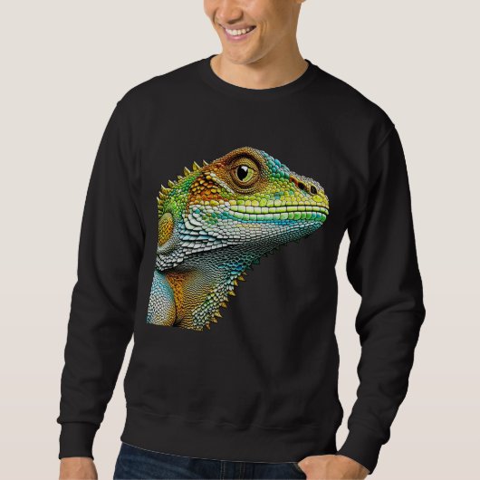 Sweatshirt Lézard réaliste Iguane (Devant)