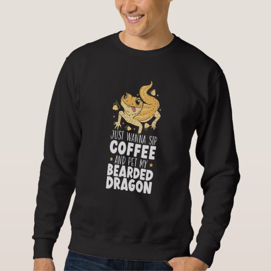 Sweatshirt Lézard Reptile Léopard Dragon Léopard (Devant)
