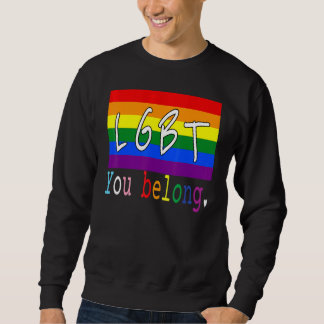Sweatshirt Lgbt Drapeau Gay You Belong Prith Mois Rainbow Les