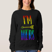Sweatshirt Lgbt Fierté Im Ses Chaussures Mine Lesbienne Coupl (Devant)