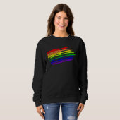 Sweatshirt LGBT Gay Pride Lesbian Transgender Gender Fluid Ra (Devant entier)