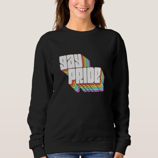 Sweatshirt Lgbt Gay pride Mois Transgenre Rainbow Lesb (Devant)