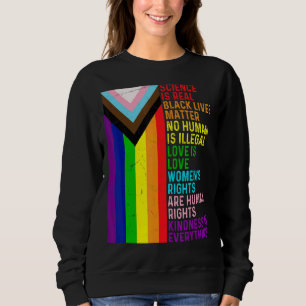 Sweatshirt Lgbt Lesbian Gay Science Est Véritable Blm L'Amour