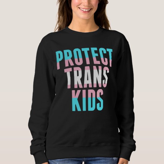 Sweatshirt Lgbt Pride Arc-en-ciel drapeau Transgenre Protéger (Devant)
