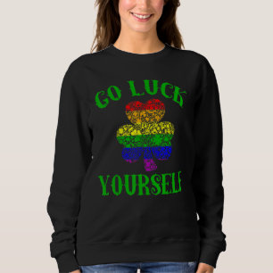 Sweatshirt Lgbt Pride Go Luck Yself Irish Rainbow Support