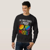 Sweatshirt LGBT Pride Lunettes de soleil couleur arc-en-ciel  (Devant entier)