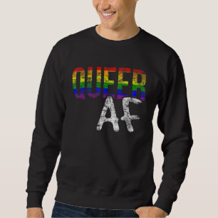 Sweatshirt Lgbt Pride Queer Af Gay Lesbian Support Égale Plui